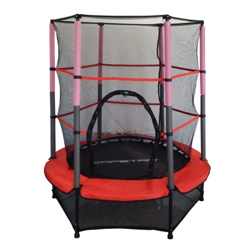 Capetan®Kiddy Jump 140cm trampolin sa zaštitnom mrežom i donjim sigurnosnim pokrivačem (suknjom)