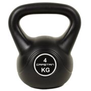   Capetan® 4 kg plastični kettlebell – plastični zvonasti uteg sa cementnim punjenjem – težina kugle