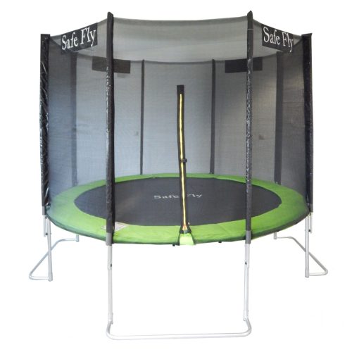 Capetan® Safe Fly je ekstra stabilan sa zakrivljenim nogama, premium sigurnosni trampolin sa sigurnosnom mrežom promjera 251 cm