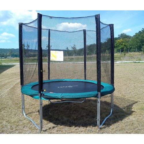 Capetan® Olive trampolin sa 25% povećanim brojem opruga, 2,44 m promjera s zaštitnom mrežom, nosivosti 180 kg, opruge 60kom - Zbog povećanog broja opruga, najtrajniji trampolin