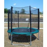 Capetan® Olive trampolin sa 25% povećanim brojem opruga, 2,44 m promjera s zaštitnom mrežom, nosivosti 180 kg, opruge 60kom - Zbog povećanog broja opruga, najtrajniji trampolin