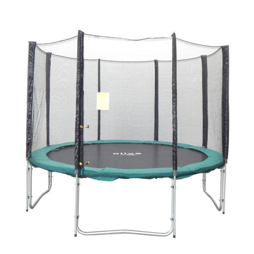 Capetan® Olive promjera 305 cm s 4 W noge s 8- stupa vanjski trampolin set sa zaštitnom mrežom, 160kg kapaciteta , 64komopruge - najstabilniji trampolin zbog povećane noge i opruga