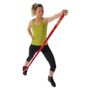 Elastiband® pojačalo za fitness gumeni remen Maxi dugi, crveni, 10kg srednji otpor, 110x4cm, 5 komada 22cm sekcije