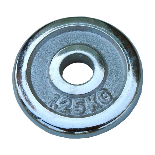 Capetan®kromirani 1,25kg utegni disk s promjerom rupe 31mm- kromirani utegni disk