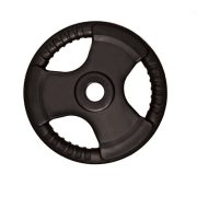   Capetan® Tri Grip gumirani ergonomski utegni disk od 10 kg s promjerom rupe 31 mm