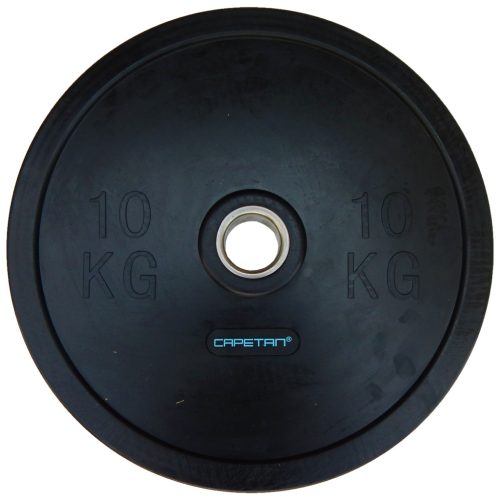 Capetan® Professional Line Olympiai 10 kg  Bumper  gumeni utegni disk s promjerom rupe 51mm