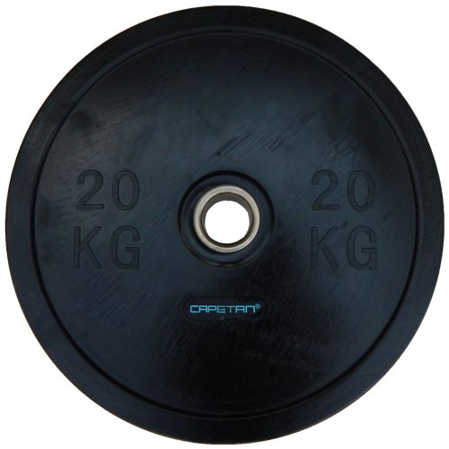 Capetan® Professional Line Olympiai 20 kg  Bumper  gumeni utegni disk s promjerom rupe 51mm