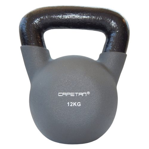 Capetan® Sport Kettlebell 12kg s neoprenskim premazom– uteg s ravnom ručkom