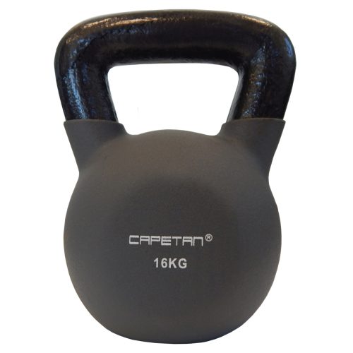 Capetan® Sport Kettlebell 16kg s neoprenskim premazom– uteg s ravnom ručkom