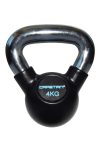 Capetan®Professional Line Čelični kettlebell 4Kg s gumenim premazom i kromiranom ručkom