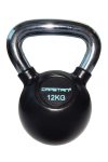 Capetan®Professional Line Čelični kettlebell 12Kg s gumenim premazom i kromiranom ručkom